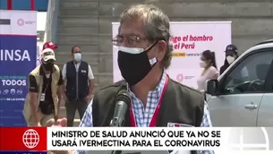 Óscar Ugarte, ministro de Salud. Video: América