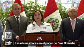 Dina Boluarte vivió sus últimas horas como presidenta en medio de crisis, rumores de renuncia y reuniones reservadas. Video: Cuarto Poder