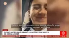 Último video que grabó la piloto FAP antes de desaparecer
