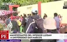 Universidad San Marcos: Manifestantes se alojan en casa de estudios superiores - Noticias de universidades