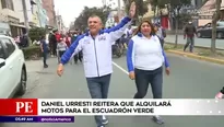 Mientras recorría la avenida Los Eucaliptos en Santa Anita arremetió contra Rafael López Aliaga.