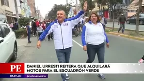 Mientras recorría la avenida Los Eucaliptos en Santa Anita arremetió contra Rafael López Aliaga.