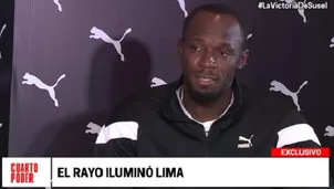 Usain Bolt conversó en exclusiva con Cuarto Poder. Foto: América TV