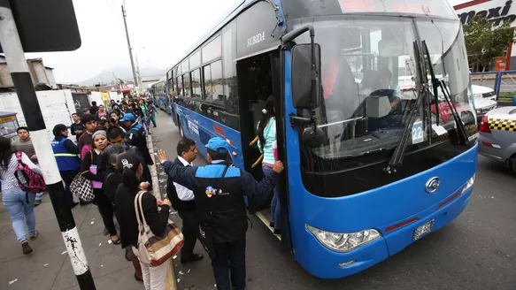 Corredor Azul subió sus tarifas. Foto: archivo El Comercio