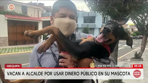 Vacan al alcalde de Arequipa Víctor Hugo Rivera por usar dinero público en mascota. Foto: América Noticias