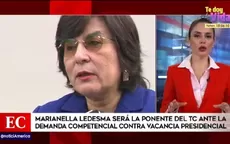 Vacancia presidencial: TC eligió a Marianella Ledesma como ponente en demanda competencial  - Noticias de marianella-ledesma