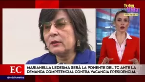 Marianella Ledesma, presidenta del TC.