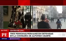 Vacancia presidencial: Tres personas permanecen detenidas en la comisaría de Alfonso Ugarte - Noticias de despacho-presidencial