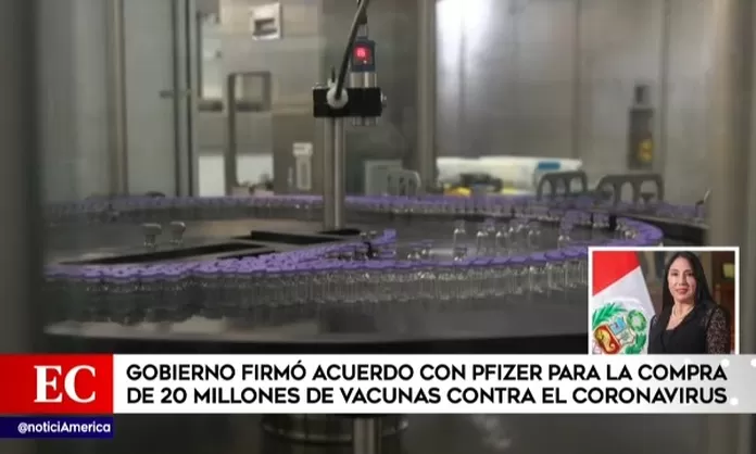 Gobierno firmó acuerdo con Pfizer para la compra de 20 millones de ...