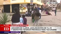 Vacunación en San Martín de Porres.