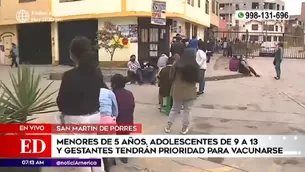 Vacunación en San Martín de Porres.