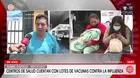 Vacunas contra la influenza llegaron a centro de salud