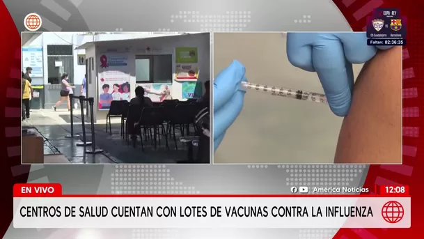 Vacunas contra la influenza llegan a centron de salud. Foto: América Noticias Vacunas contra la influenza llegan a centron de salud. Foto: América Noticias
