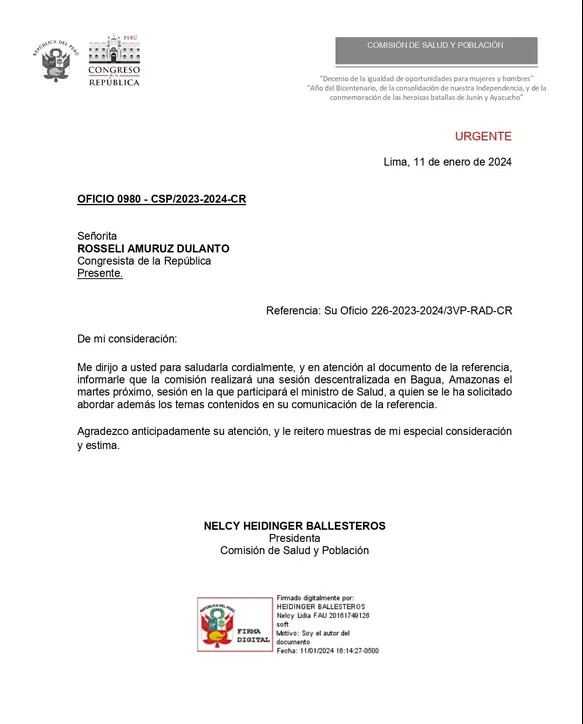 Vacunas vencidas: Comisión de Salud del Congreso se reunirá con César Vásquez el próximo martes 16