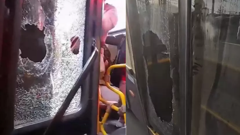 Ataque vandálico deja buses del Corredor Morado con graves daños