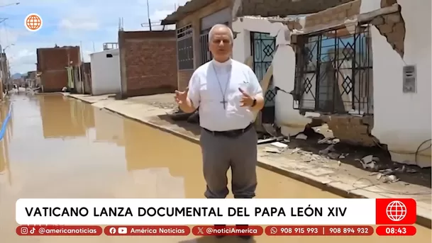 Vaticano lanza documental del papa León XIV. Foto: América Noticias Vaticano lanza documental del papa León XIV. Foto: América Noticias