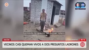 Vecinos de Ancón casi queman vivos a dos presuntos ladrones. Foto y video: América Noticias