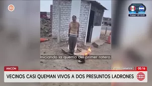 Vecinos de Ancón casi queman vivos a dos presuntos ladrones. Foto y video: América Noticias