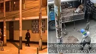 Vecinos de Ate reclaman por cinco postes en una misma vereda