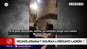 Vecinos atrapan y golpean a presunto ladrón en San Juan de Miraflores. Foto y video: América Noticias
