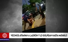 Trujillo: Vecinos atraparon a ladrón y lo golpearon hasta matarlo - Noticias de trujillo