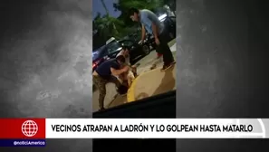 Delincuente fue golpeado en la cabeza. América Noticias