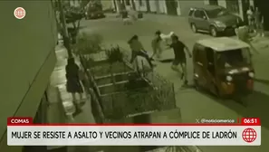 Comas: vecinos atrapan a adolescente por robo a mujer. Foto y video: AN 