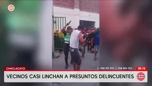 Vecinos de Chaclacayo intentan linchar a presuntos delincuentes. Foto y video: América Noticias