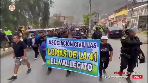 Vecinos de Chaclacayo y Chosica marchan tras asesinatos/ América Noticias
