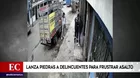 Vecinos frustraron asalto lanzando piedras a delincuentes