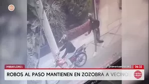 Vecinos de Miraflores denuncian constantes robos al paso/ América Noticias