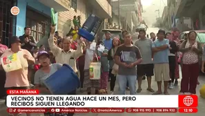 Vecinos no tienen agua hace un mes, pero recibos siguen llegando. Foto y video: América Noticias