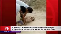 Hombre con problemas mentales. América Noticias