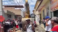 Vecinos protestan por caos en obras del centro histórico de Piura