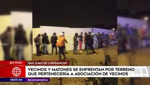 Enfrentamiento en San Juan de Lurigancho. América Noticias