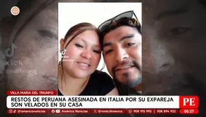 Velan restos de peruana asesinada por su expareja en Italia. Foto y video: América Noticias