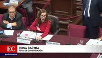 Rosa Bartra, presidente de la Comisión de Constitución.