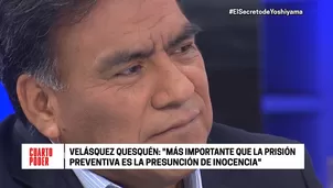 Velásquez Quesquén se pronunció sobre Alan García. Foto: captura de TV