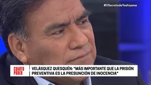 Velásquez Quesquén se pronunció sobre Alan García. Foto: captura de TV