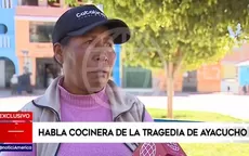 Intoxicación en Ayacucho: habla en exclusiva la cocinera que preparó los alimentos - Noticias de intoxicacion