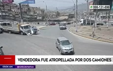 Vendedora de marcianos fue atropellada por dos camiones en Villa El Salvador - Noticias de accidentes-aereos