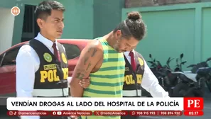 Vendían drogas al lado del Hospital de la Policía en Jesús María. Foto y video: América Noticias