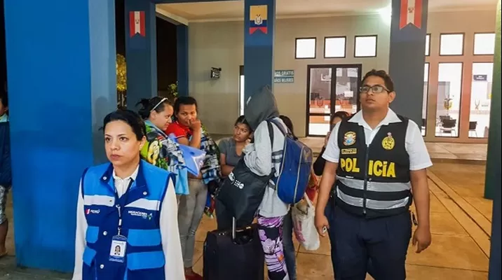 Venezolanas expulsadas de frontera. Foto: Migraciones Venezolanas expulsadas de frontera. Foto: Migraciones