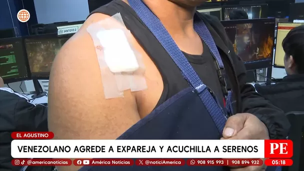 Venezolano agrede a expareja y acuchilla a serenos del Agustino. Foto: América Noticias Venezolano agrede a expareja y acuchilla a serenos del Agustino. Foto: América Noticias