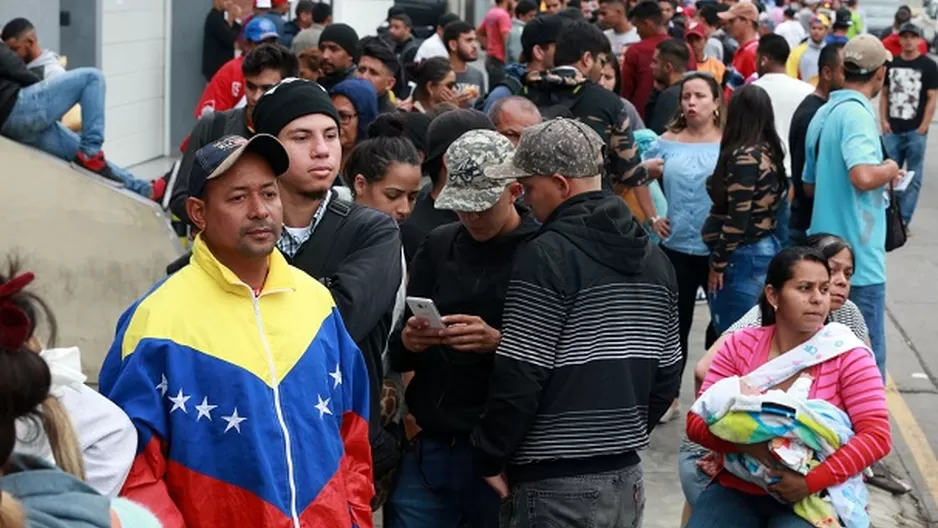 Venezolanos en Perú. Foto: Andina