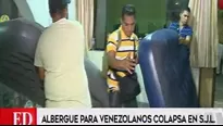 Albergue de venezolanos en Lima.