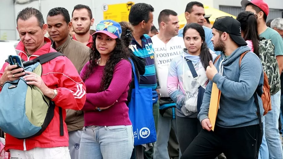 Venezolanos en Perú. Foto: Andina