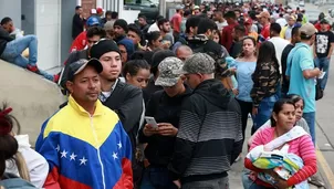 Venezolanos en Perú. Foto: Andina