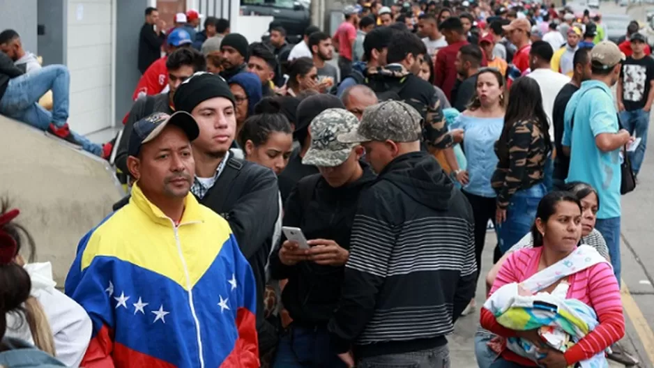 Venezolanos en Perú. Foto: Andina