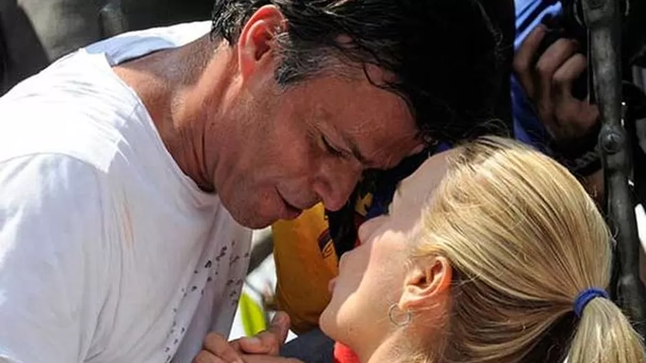 Leopoldo López y Lilian Tintori. Foto: Referencial